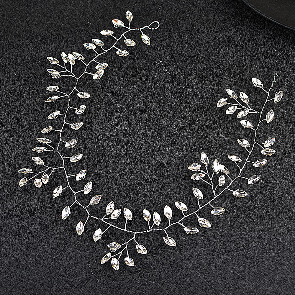 Horse Eye Silver Flexible Chain Headband Headwear Wedding