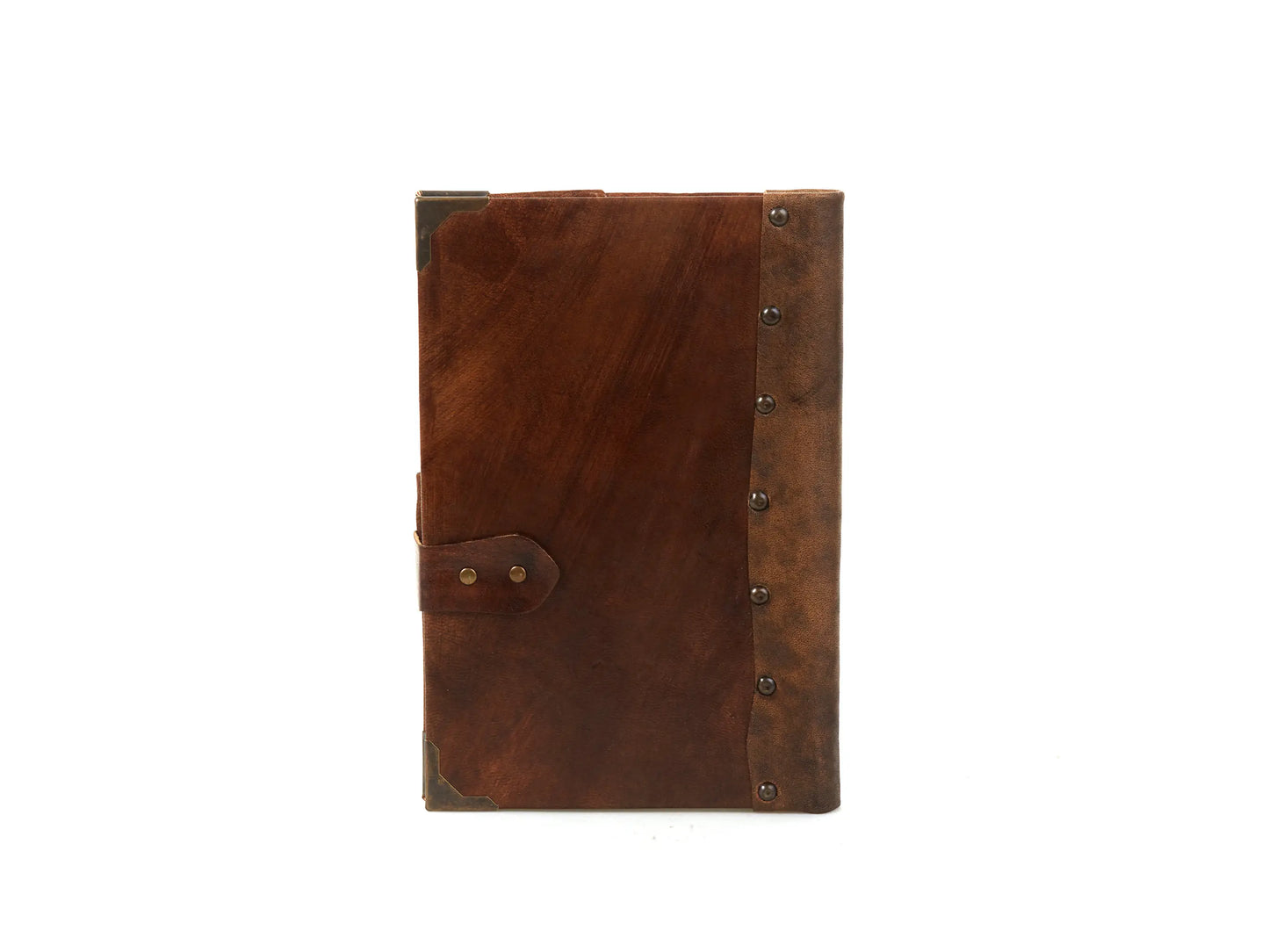 Sailing Ship Figure Notebook Brown Diary Leather Craft