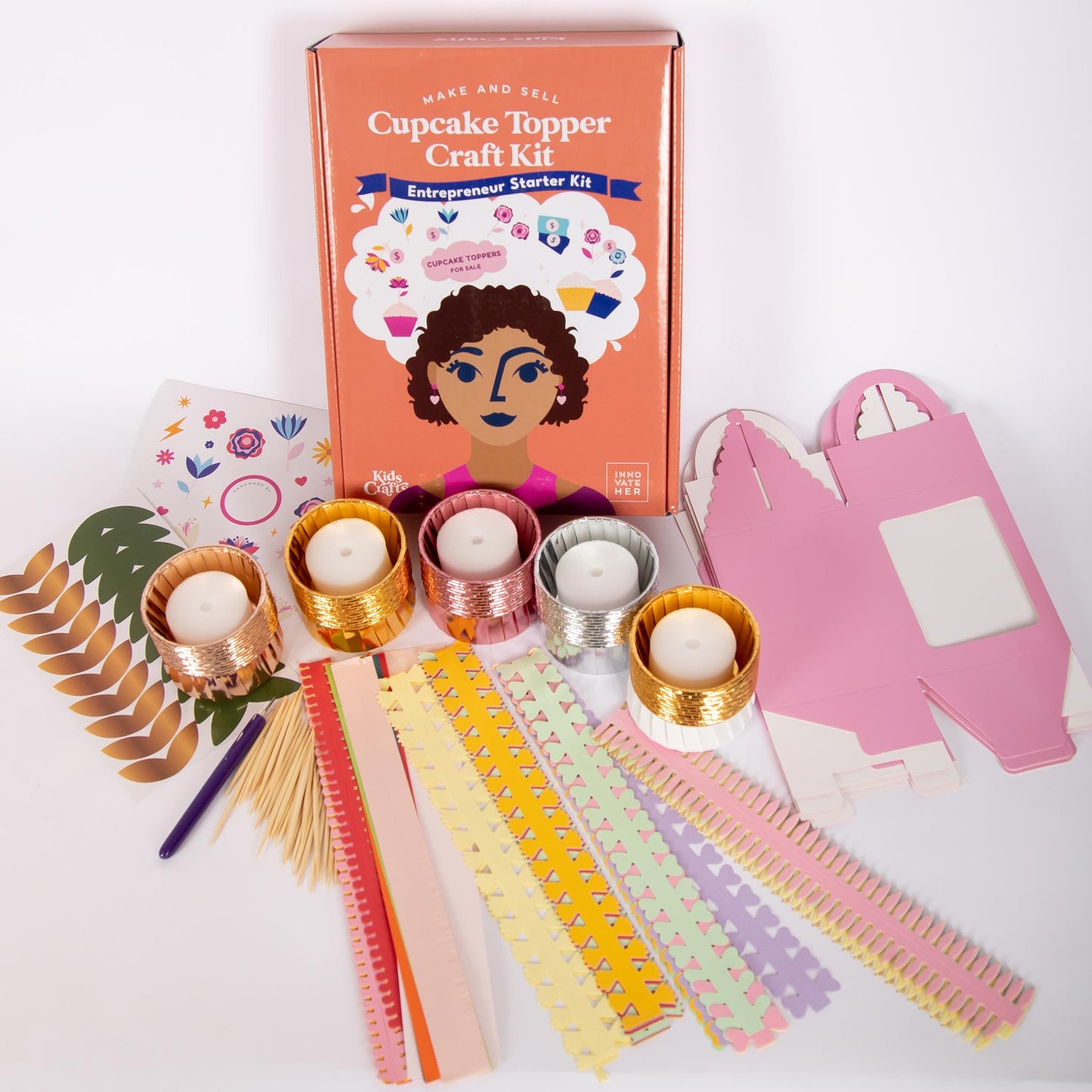 Kidpreneur Paper Quilling Flower Craft Kit